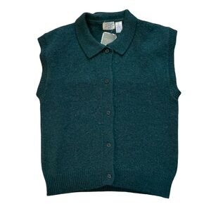 Women's Green Button-Up Cardigan